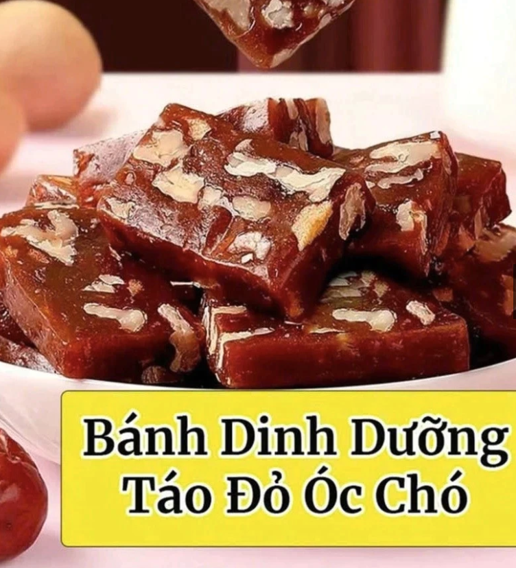 Bánh Táo Đỏ Hạt Óc Chó Không Đường giàu dinh dưỡng healthy cho cả nhà. 1  túi 1 lbs