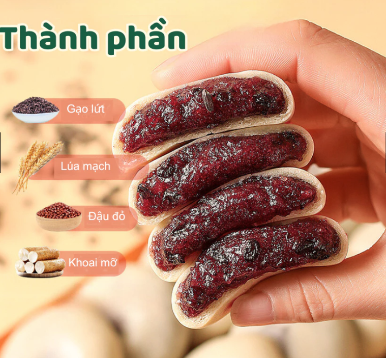 Bánh Đậu Đỏ Gạo Lứt. 1 túi 1 lbs