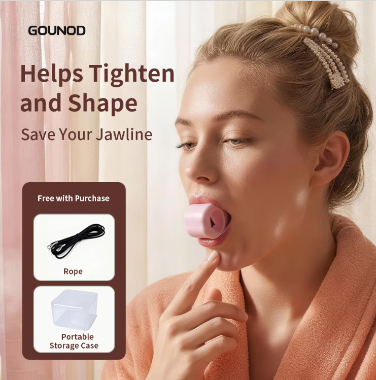 Jaws Pop 'N Go Jaw, Face, and Neck Exerciser - Define Your Jawline, Slim and Tone Your Face, Look Younger and Healthier - Helps Reduce Stress and Cravings - Facial Exerciser